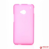 Полимерный TPU Чехол Для HTC One (Розовый)